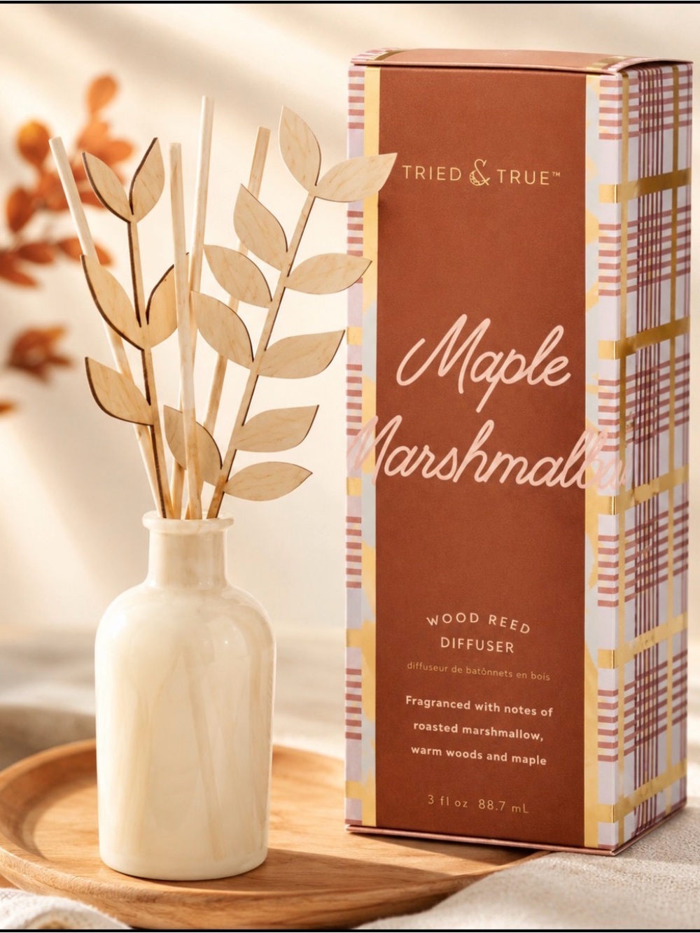 Tried & True Maple Marshmallow Wood Reed Diffuser